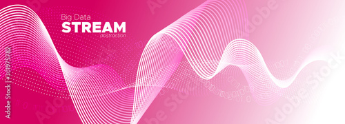 Glow Particle Background. M...