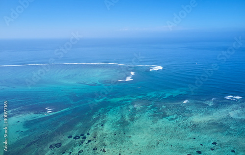 Mauritius island drone photo