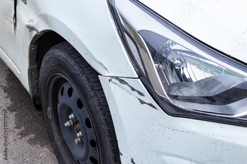 Wallpaper Mural Rusty dirty scratches on the old car after accident. Need to repair. Torontodigital.ca