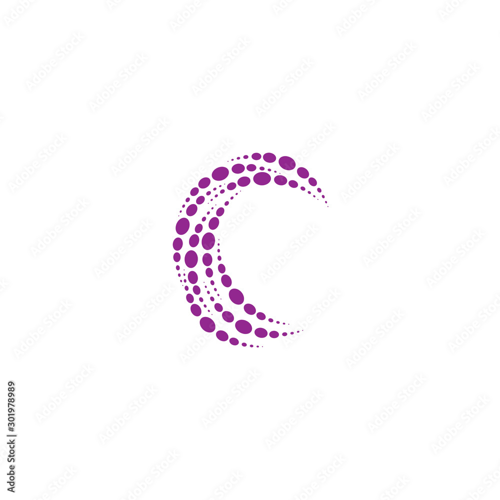 halftone logo vector icon design template halftone logo vector icon design template