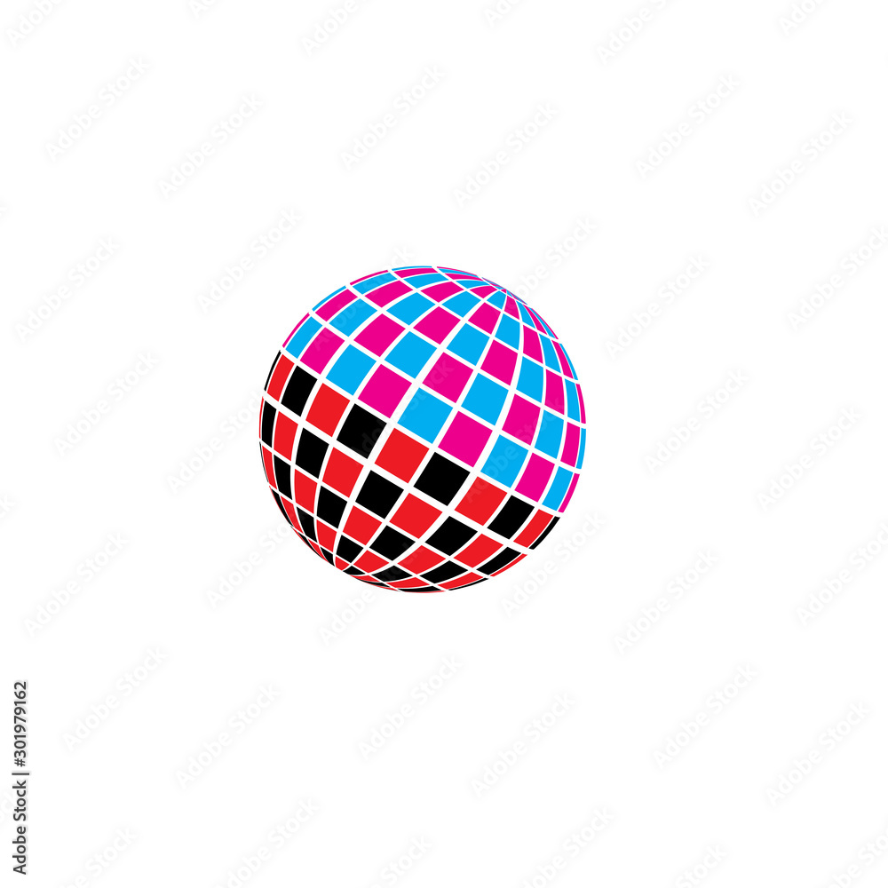 halftone logo vector icon design template halftone logo vector icon design template