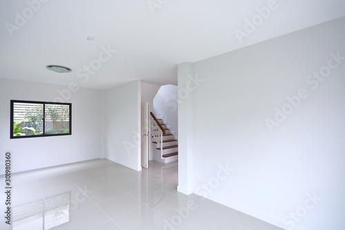 empty white clean room in new residential house