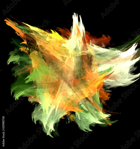 abstract fractal computer-generated image artist's palette photo