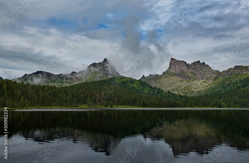 Russia. Western Sayan mountains, South of Krasnoyarsk territory. Lake Light in the natural Park Ergaki (translated from Turkic - "Fingers").