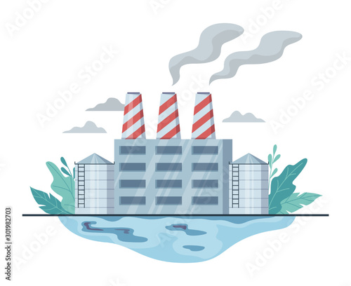 Air pollution and dirty environment danger concept