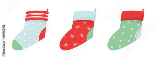 Christmas cute stocking for gift place inside