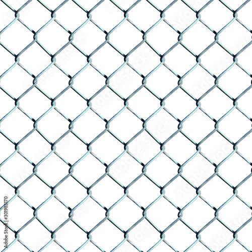 Metal wire, vector chain. Decorative grid. chainlink. Wire link mesh realistic construction. 
