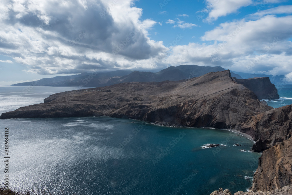 Madeira Nature reserve Vereda da Ponta de São Lourenço peninsula on the east coast, Portugal