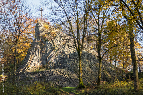 Druidenstein, Landschaft im Westerwald, Kirchen, Rheinland-Pfalz photo