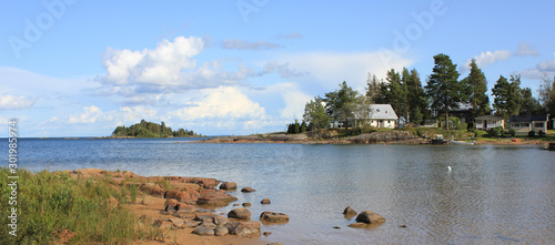 Summer day in Vita Sannar, Sweden. photo