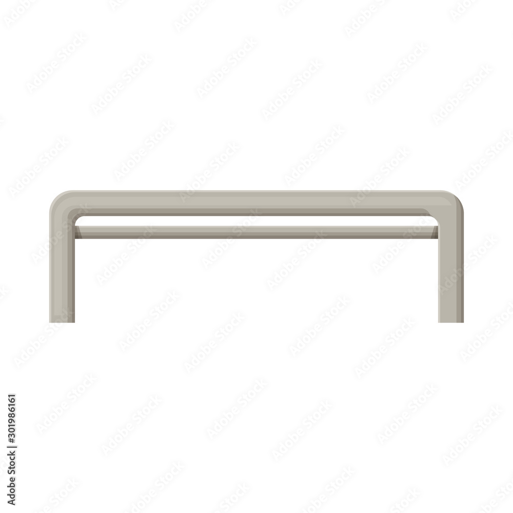Vector design of bench and furniture logo. Graphic of bench and seat stock symbol for web.