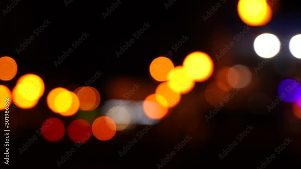 traffic on the road at night in a big city, blurred bokeh traffic on the road at night in a big city, blurred bokeh