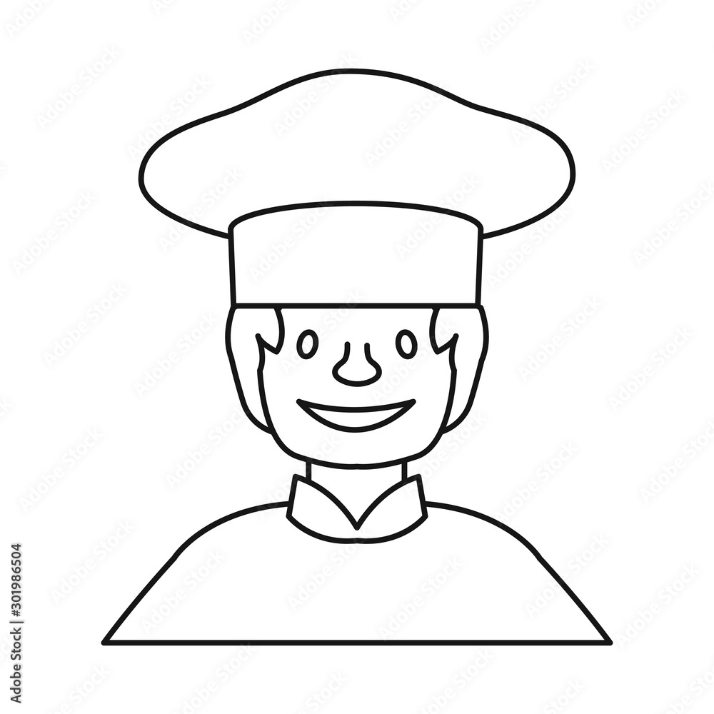 Vector design of baker and girl icon. Collection of baker and rack stock symbol for web. Vector design of baker and girl icon. Collection of baker and rack stock symbol for web.