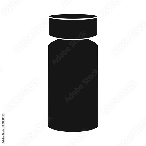 Isolated object of vial and bottle symbol. Web element of vial and inoculation stock symbol for web.