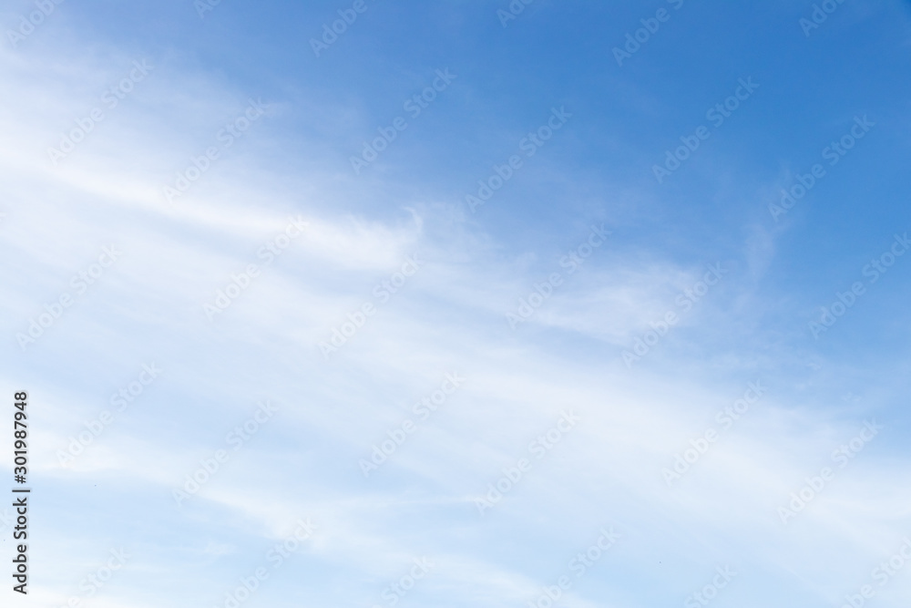 Clear blue color sky with white cloud background Clear blue color sky with white cloud background