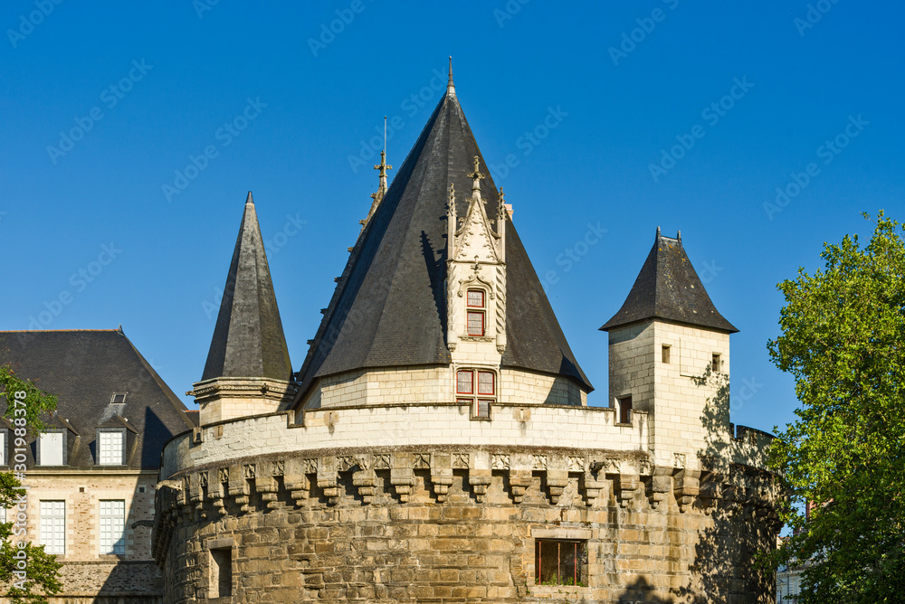 Castle of the Dukes of Brittany (Chateau des Ducs de Bretagne) in Nantes, France