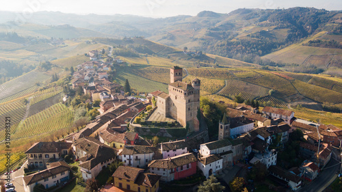 Castello di Serralunga d'Alba in autunno