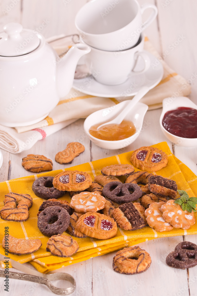 Shortcrust pastry biscuits. Shortcrust pastry biscuits.
