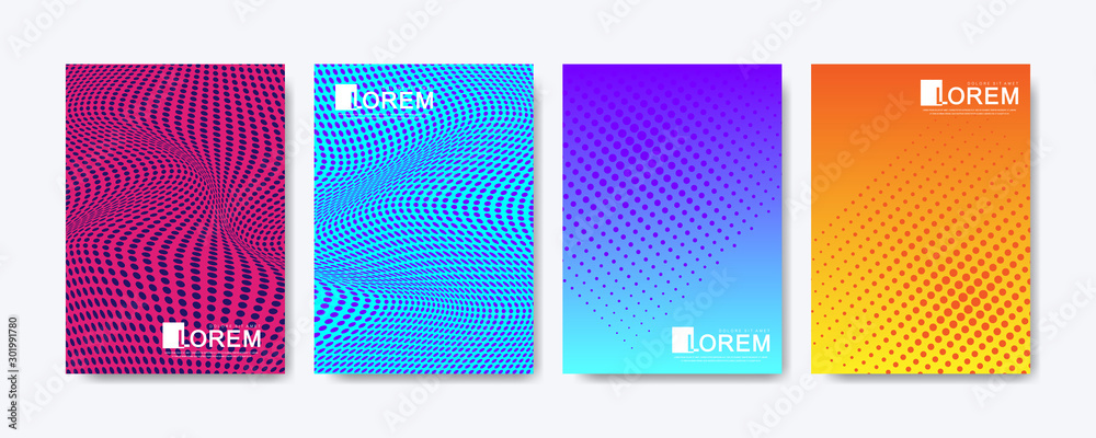 Abstract geometric pattern background with lines halftone dots cover page layouts design texture. Modern colorful abstract gradient pattern background. Wave shapes halftone dots gradient texture. Abstract geometric pattern background with lines halftone dots cover page layouts design texture. Modern colorful abstract gradient pattern background. Wave shapes halftone dots gradient texture.