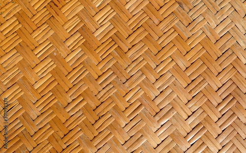Rattan texture  handcraft bamboo weaving texture background.