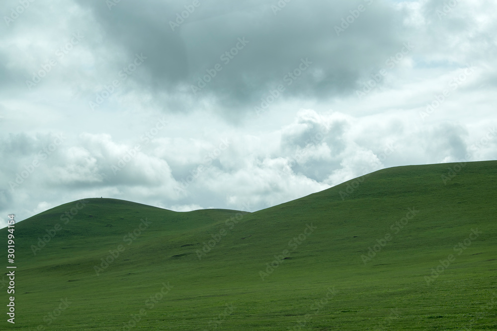 Autumn grassland scenery of hulunbuir, Inner Mongolia, China