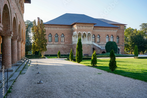 Architectural image of Mogosoaia Palace near Bucharest City, Romania , part of the  Mogosoaia architectural ensemble.