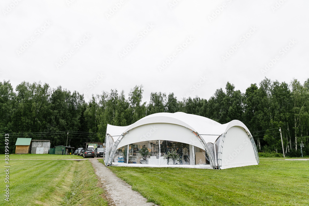tent in garden tent in garden
