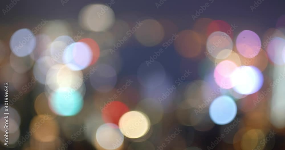 Hong Kong city, from unfocused to focus Hong Kong city, from unfocused to focus