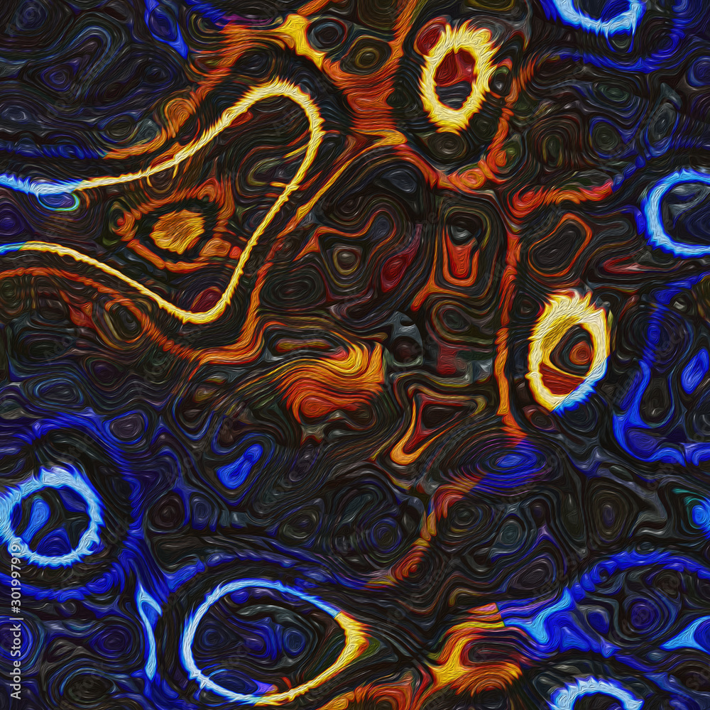 Abstract- hot stained glass