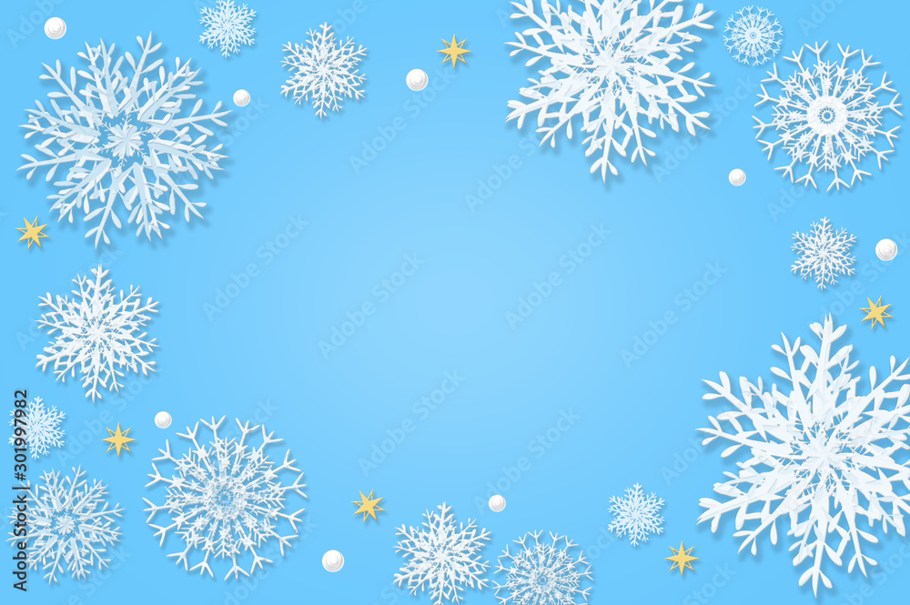 雪の結晶のバックグラウンド