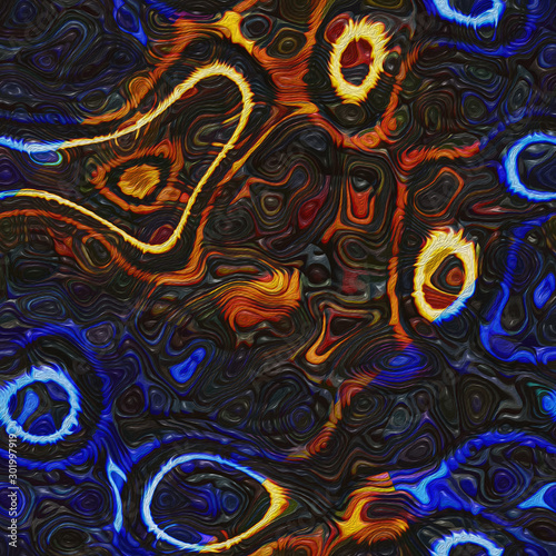 Abstract- hot stained glass