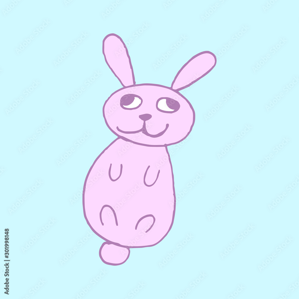 Cute easter icon and animal pet collection, with easter eggs in nest, rabbit and lettering. Hand drawn vector illustration. Cute easter icon and animal pet collection, with easter eggs in nest, rabbit and lettering. Hand drawn vector illustration.
