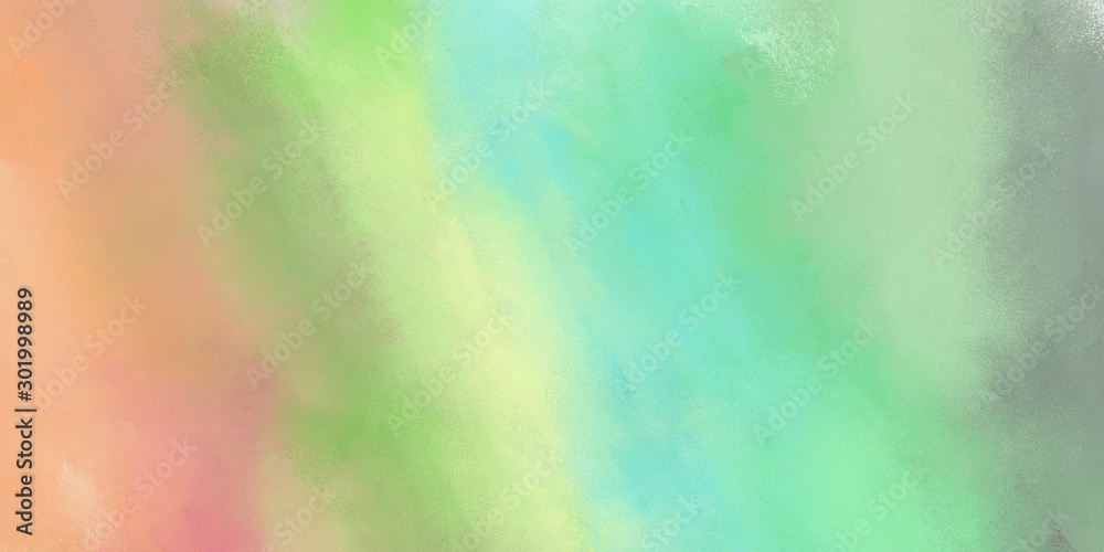 abstract soft painting artwork with dark sea green, burly wood and powder blue color and space for text. can be used as wallpaper or texture graphic element
