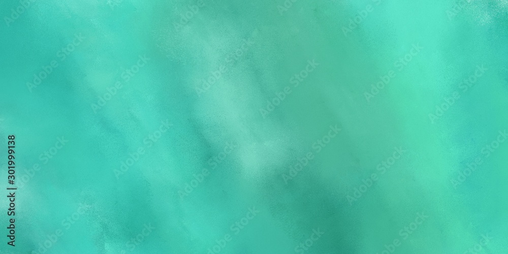 abstract art painting with medium aqua marine, aqua marine and sea green color and space for text. can be used as wallpaper or texture graphic element