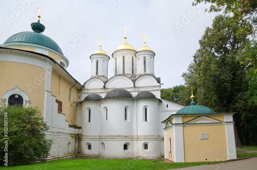 Yaroslavl, Russia - July 25, 2019: Architecture of the Spaso-Preobrazhensky monastery (Spaso-Yaroslavsky monastery) photo