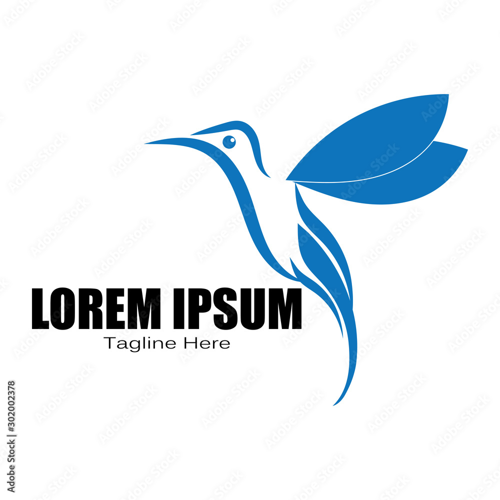 bird logo vector icon design template bird logo vector icon design template
