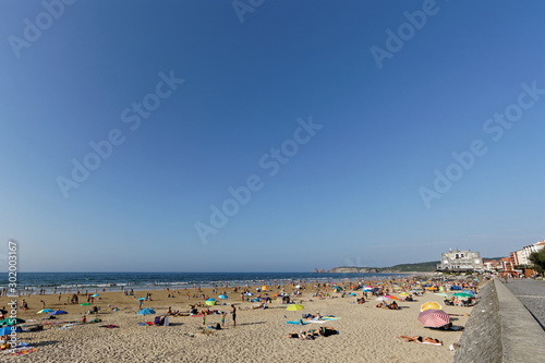 23 JUL 2019 - Hendaye, Basque Country, France - The beach © chromoprisme