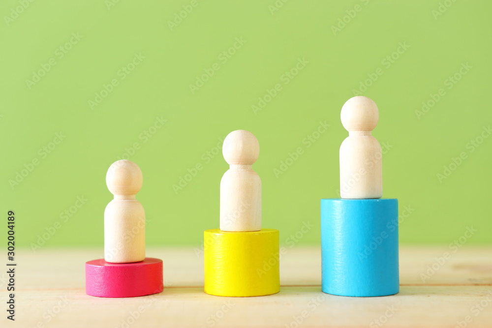 Business concept pf leadership and standing out of the crowd, building a team and manager. Business concept pf leadership and standing out of the crowd, building a team and manager.
