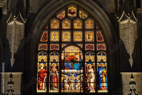 vitraux de l'église Notre Dame de L'Assomption Olonne 