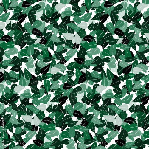 Green leave pattern background