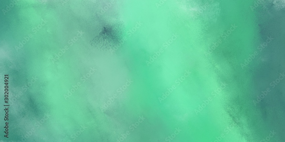 abstract universal background painting with medium aqua marine, blue chill and sea green color and space for text. can be used for business or presentation background