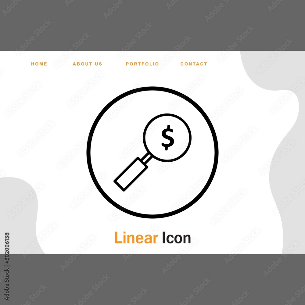 Money Search Icon For Your Design,websites and projects.