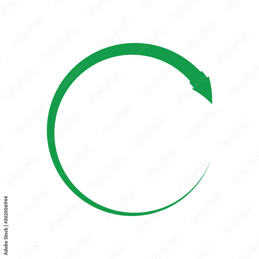 green arrow recycle logo vector icon template green arrow recycle logo vector icon template