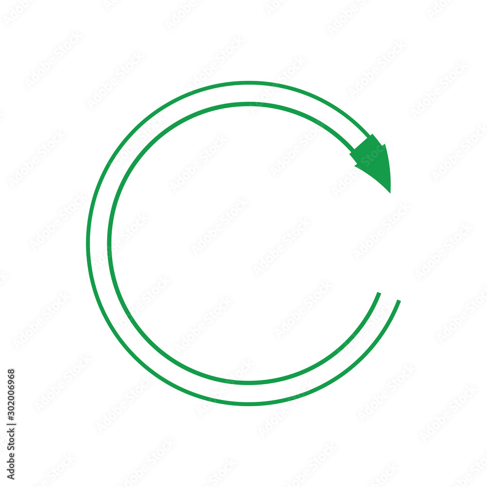 green arrow recycle logo vector icon template green arrow recycle logo vector icon template