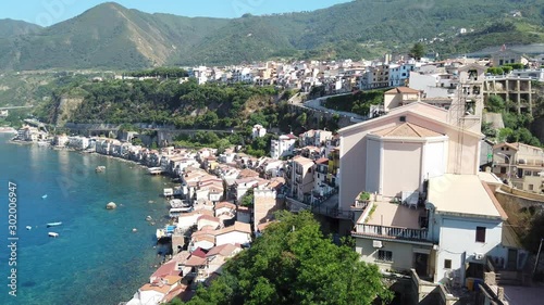 Vief over Scilla, Calabria, Italy
