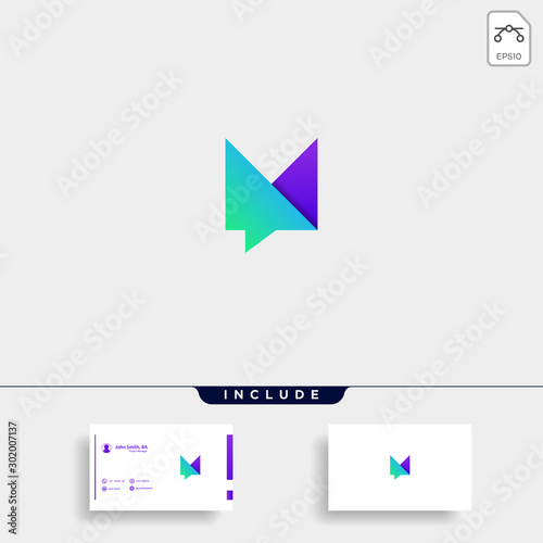 Letter M Chat Logo Template Vector Design Free Download Letter M Chat Logo Template Vector Design - GFXLoad