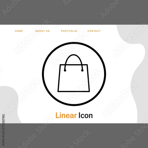 Shopping Bag Icon For Your Design,websites and projects.