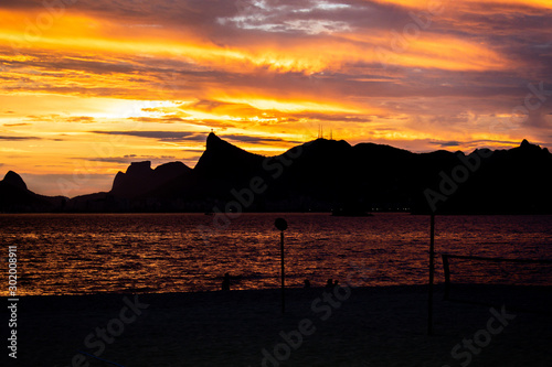 Vista da Praia de Icaraí, Niterói, Rio de Janeiro, Brasil photo