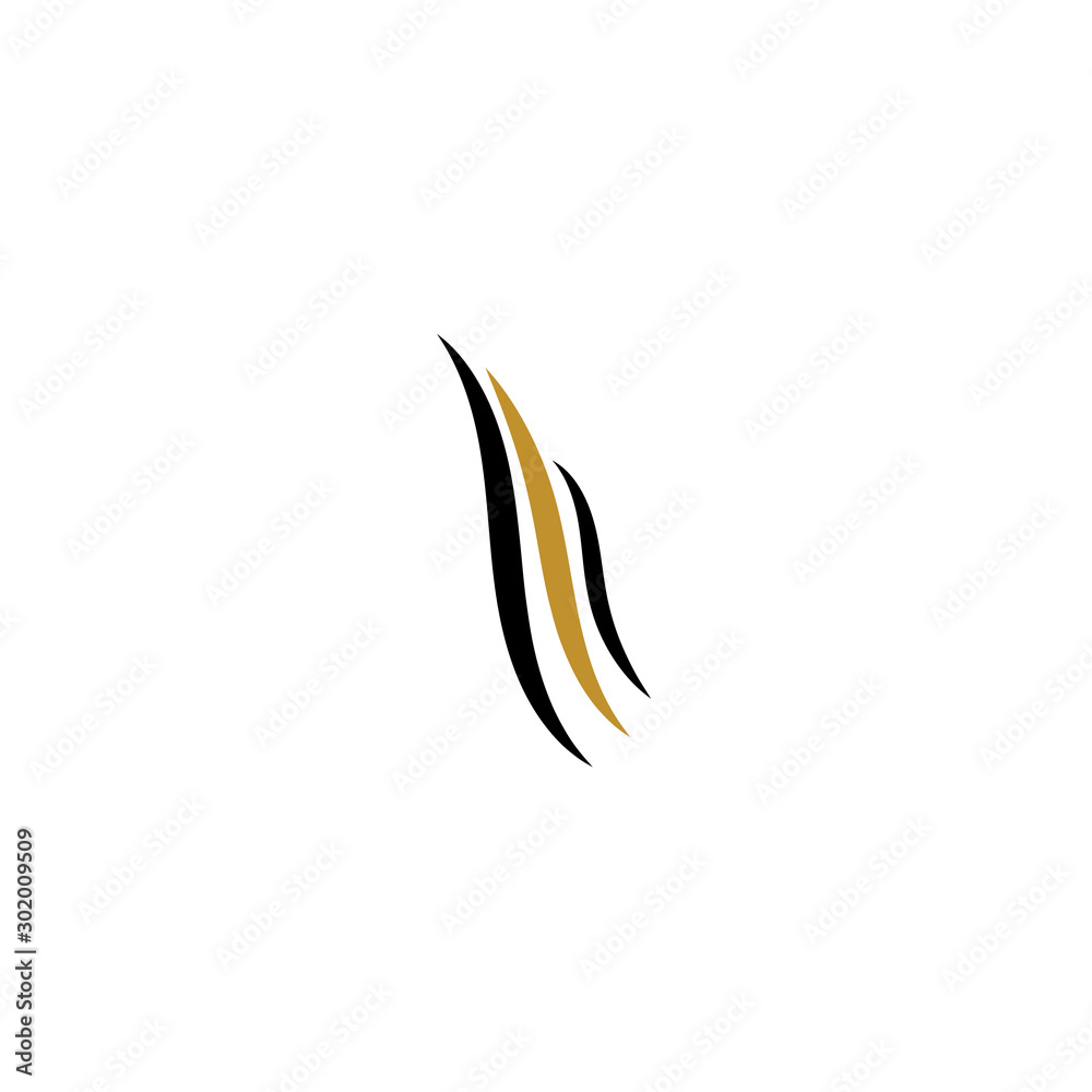 hair wave logo vector icon template - Vector hair wave logo vector icon template - Vector