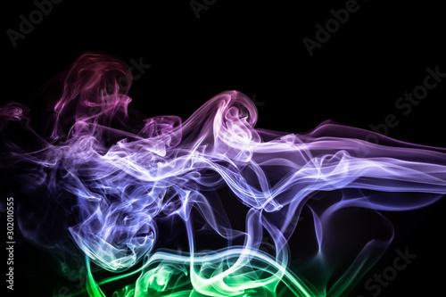 Smoke flowers colorful for background
